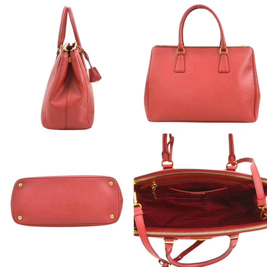 Prada Galleria Red Leather Bag
