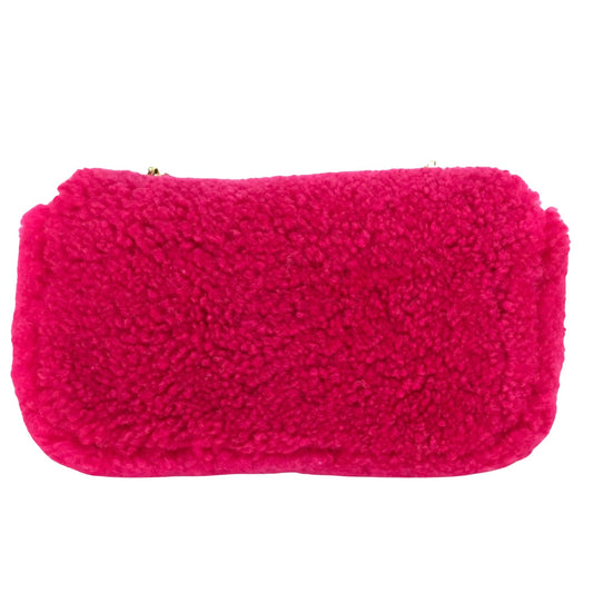 Fendi Baguette Pink Fur Bag