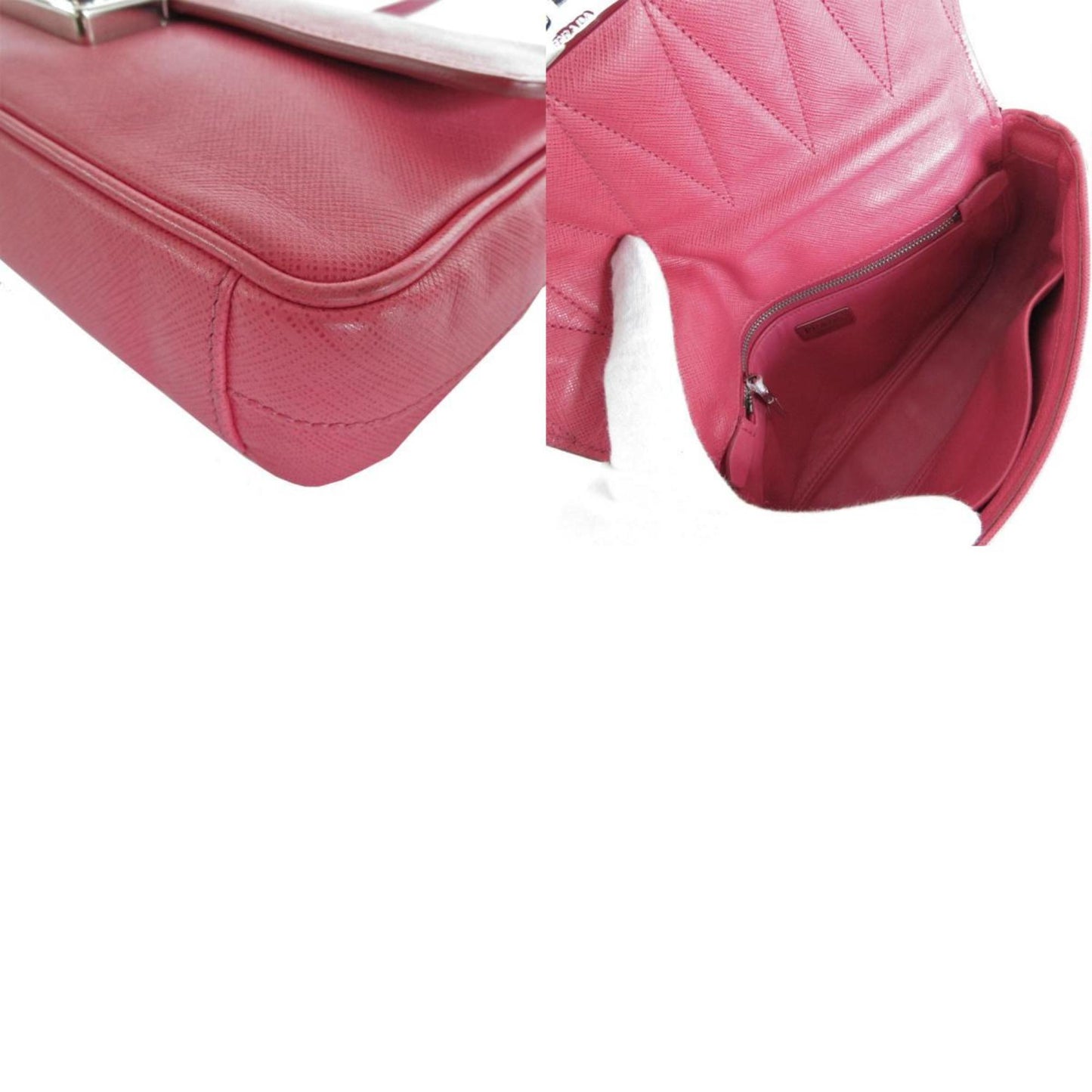 Prada Saffiano Pink Leather Bag