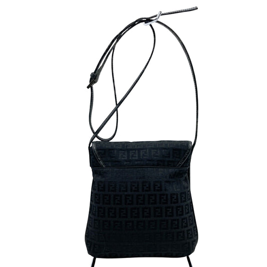 Fendi Zucchino Black Canvas Bag