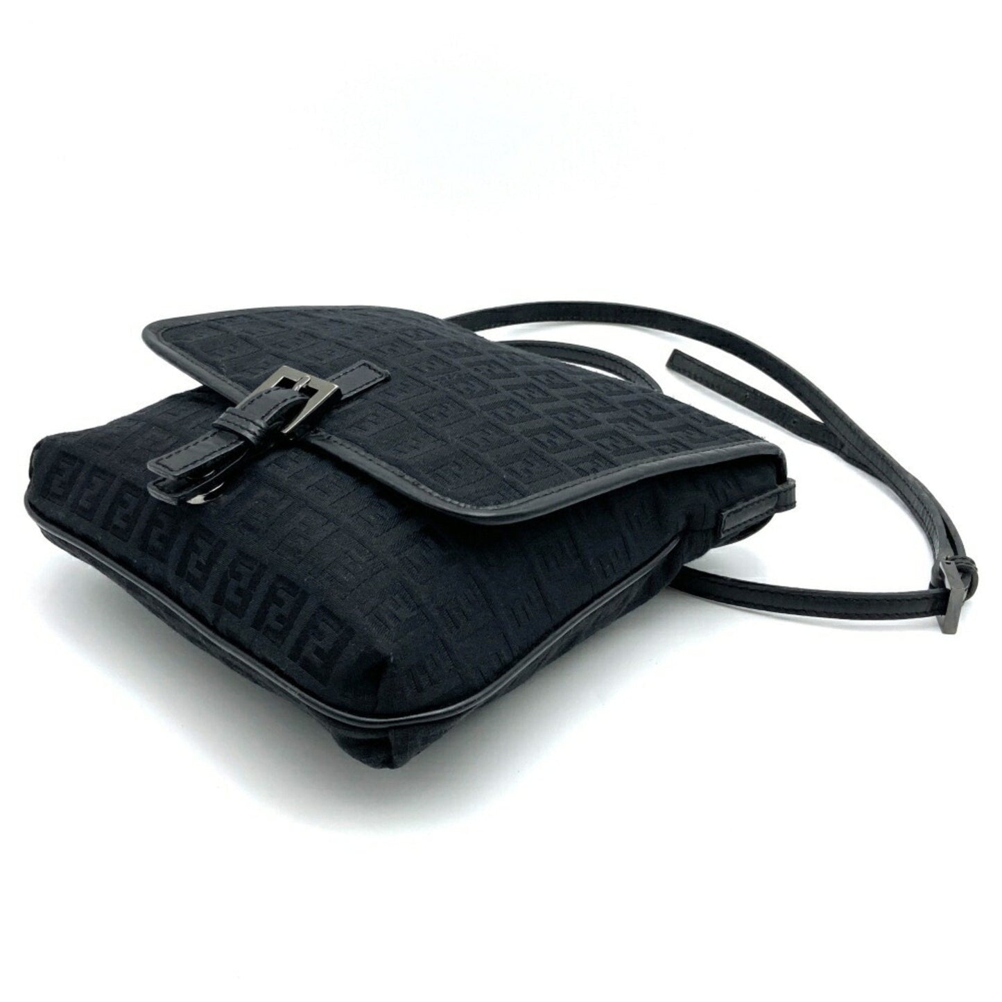 Fendi Zucchino Black Canvas Bag