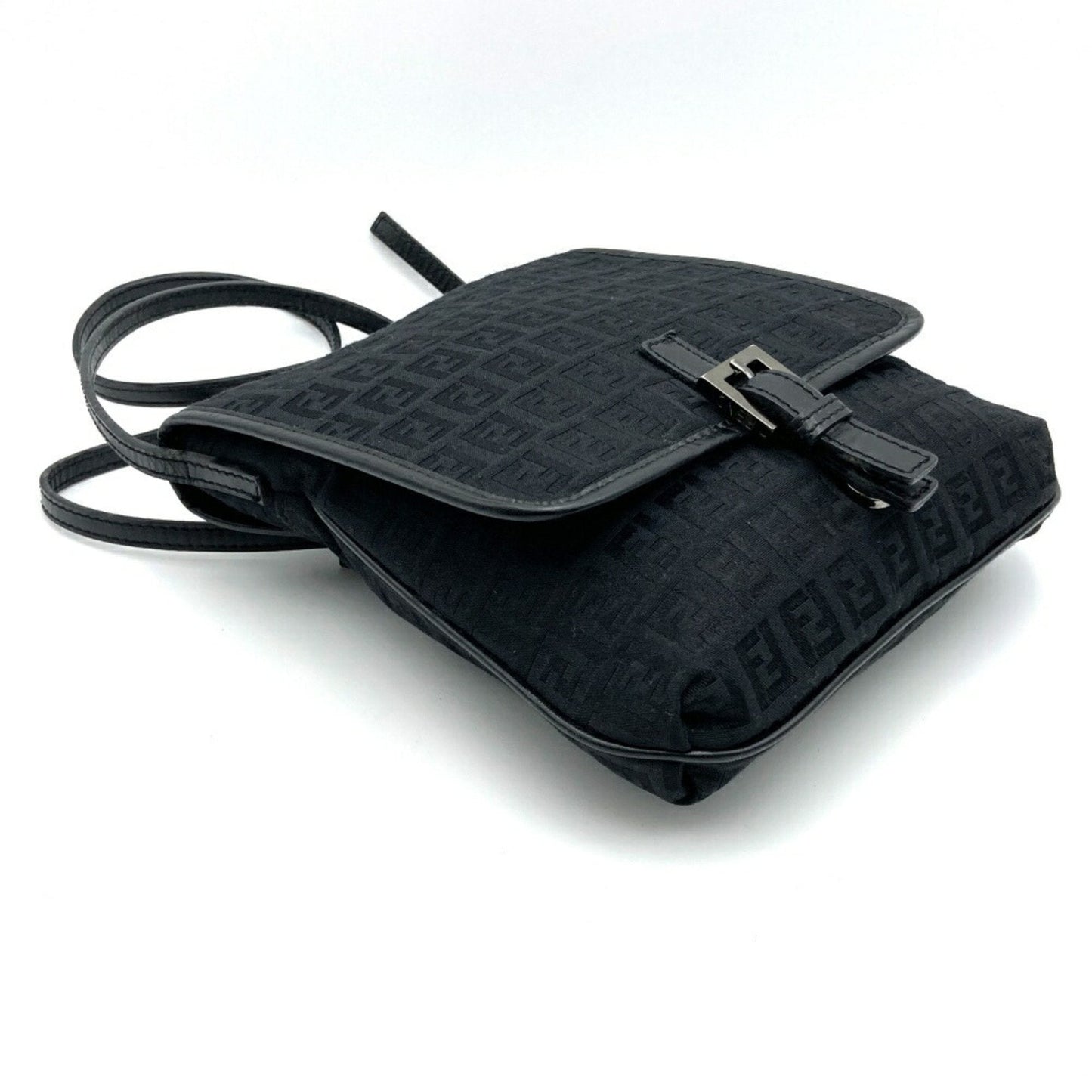 Fendi Zucchino Black Canvas Bag