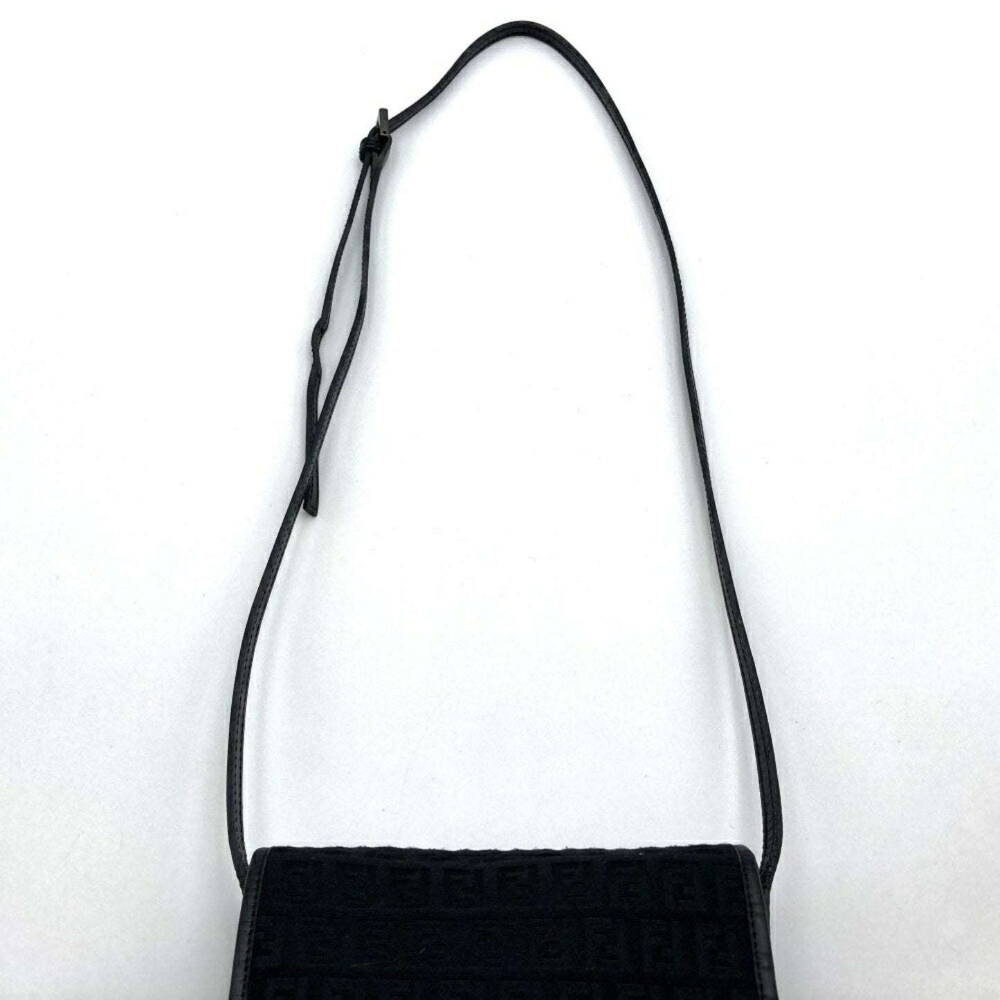 Fendi Zucchino Black Canvas Bag