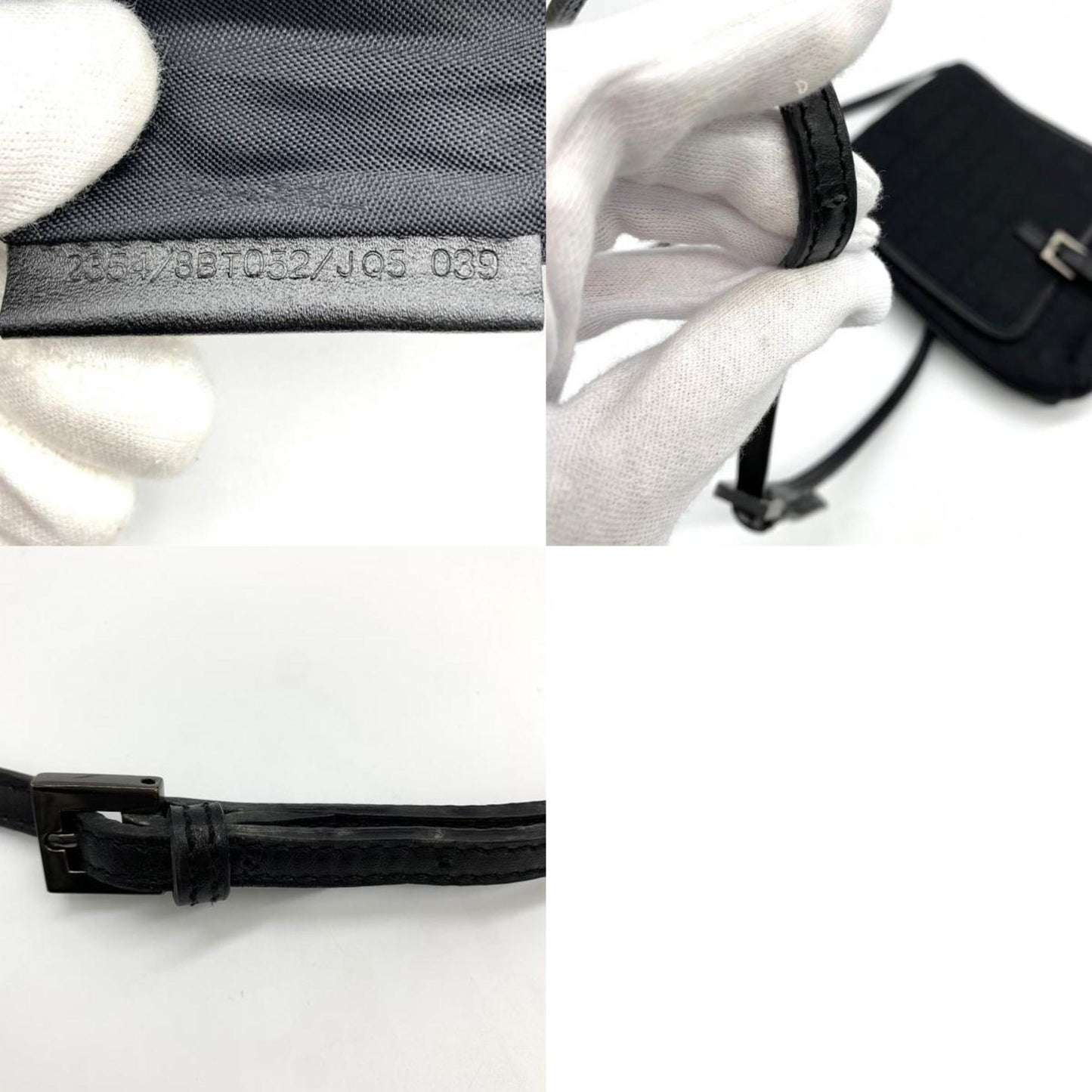 Fendi Zucchino Black Canvas Bag