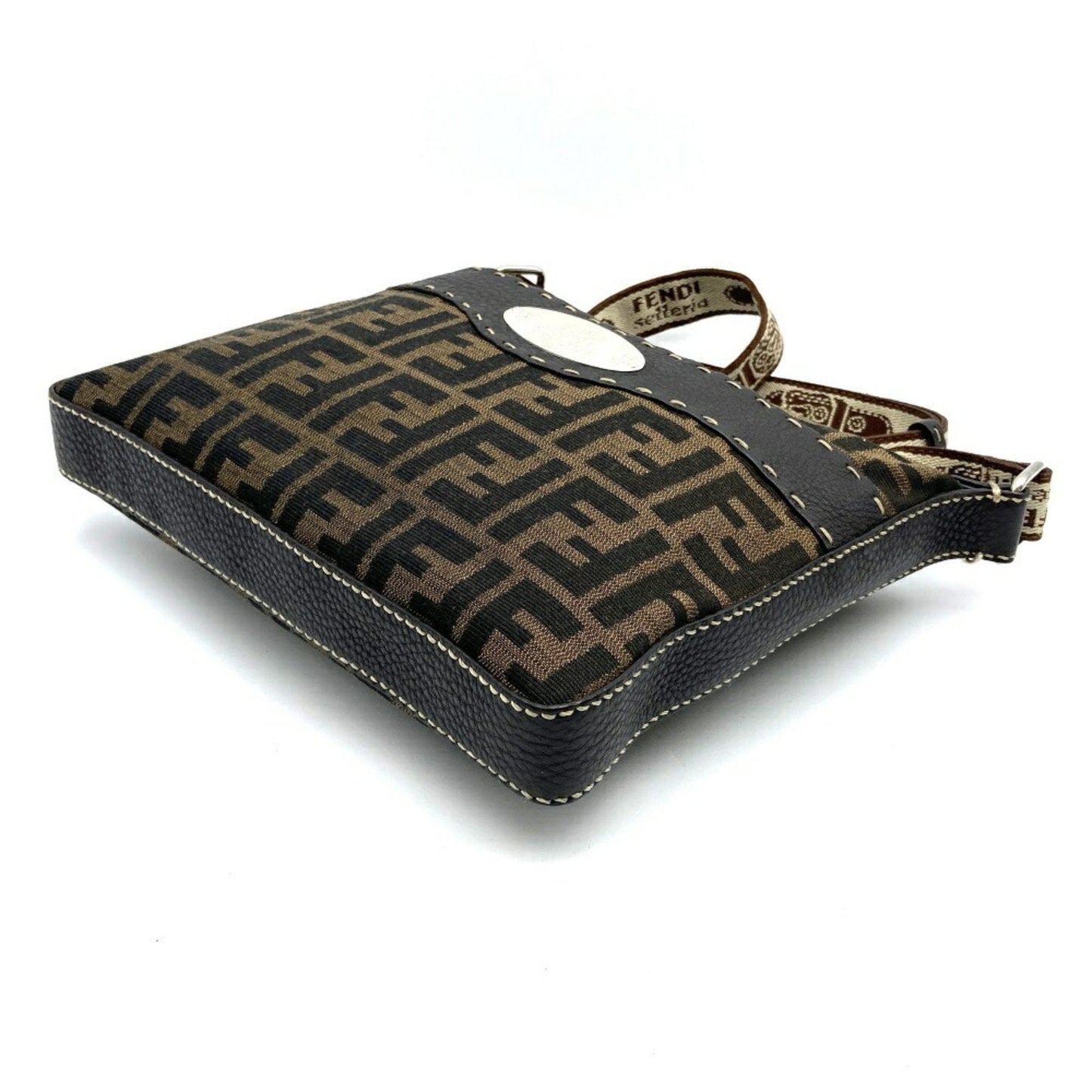 Fendi Selleria Brown Canvas Bag