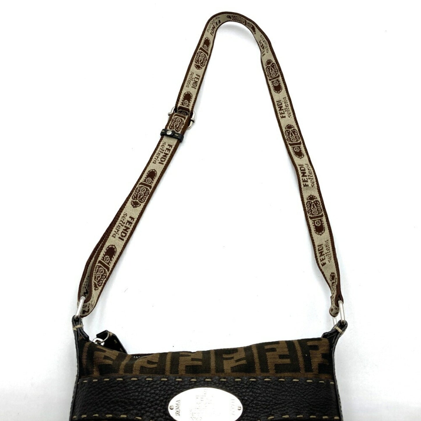 Fendi Selleria Brown Canvas Bag