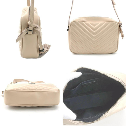 Saint Laurent Lou Beige Leather Bag