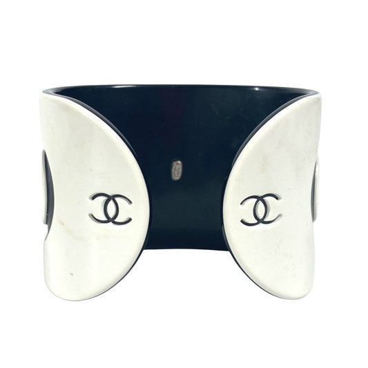 Chanel Coco Mark White Plastic Jewelry
