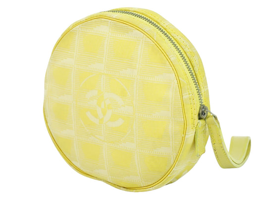 Chanel Travel line Yellow Canvas Bag
