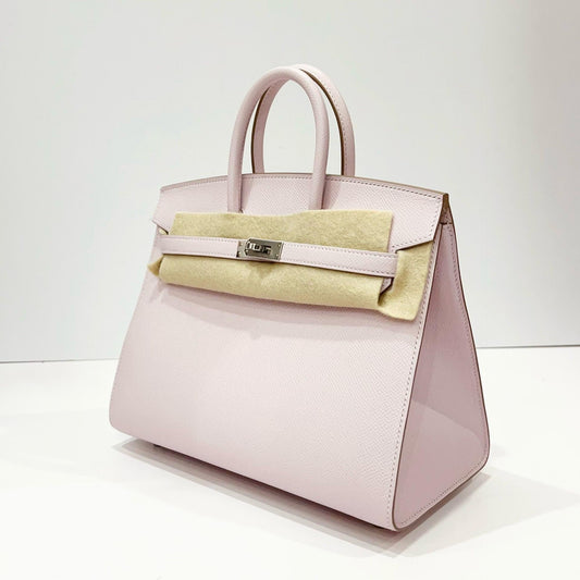 Hermès Birkin 25 Mauve Pale Epsom Leather Palladium Hardware