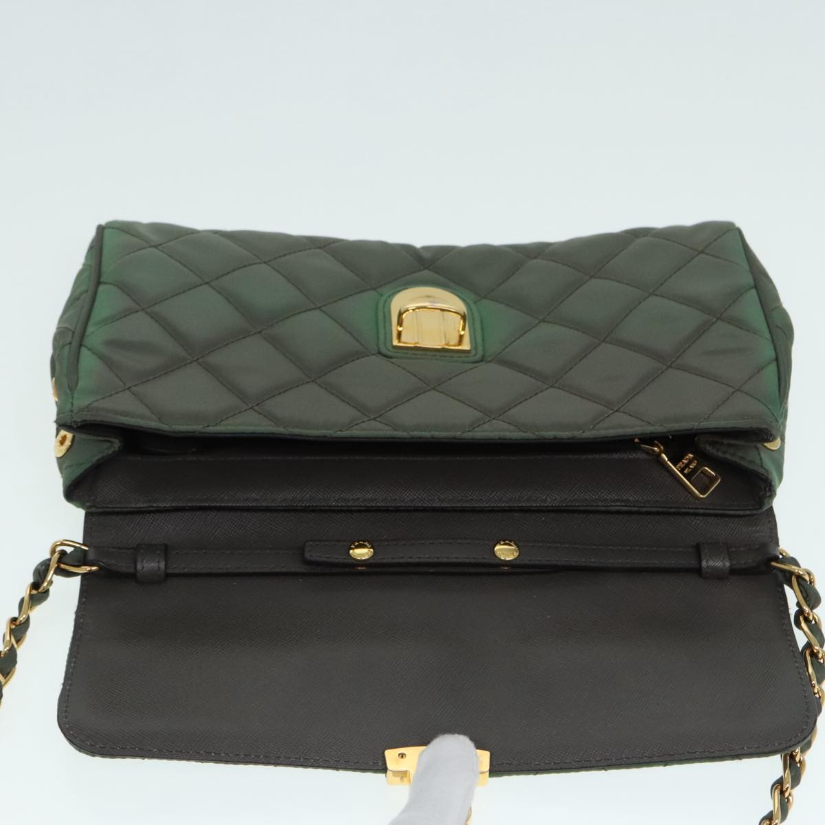 Prada Re-Nylon Khaki Synthetic Bag