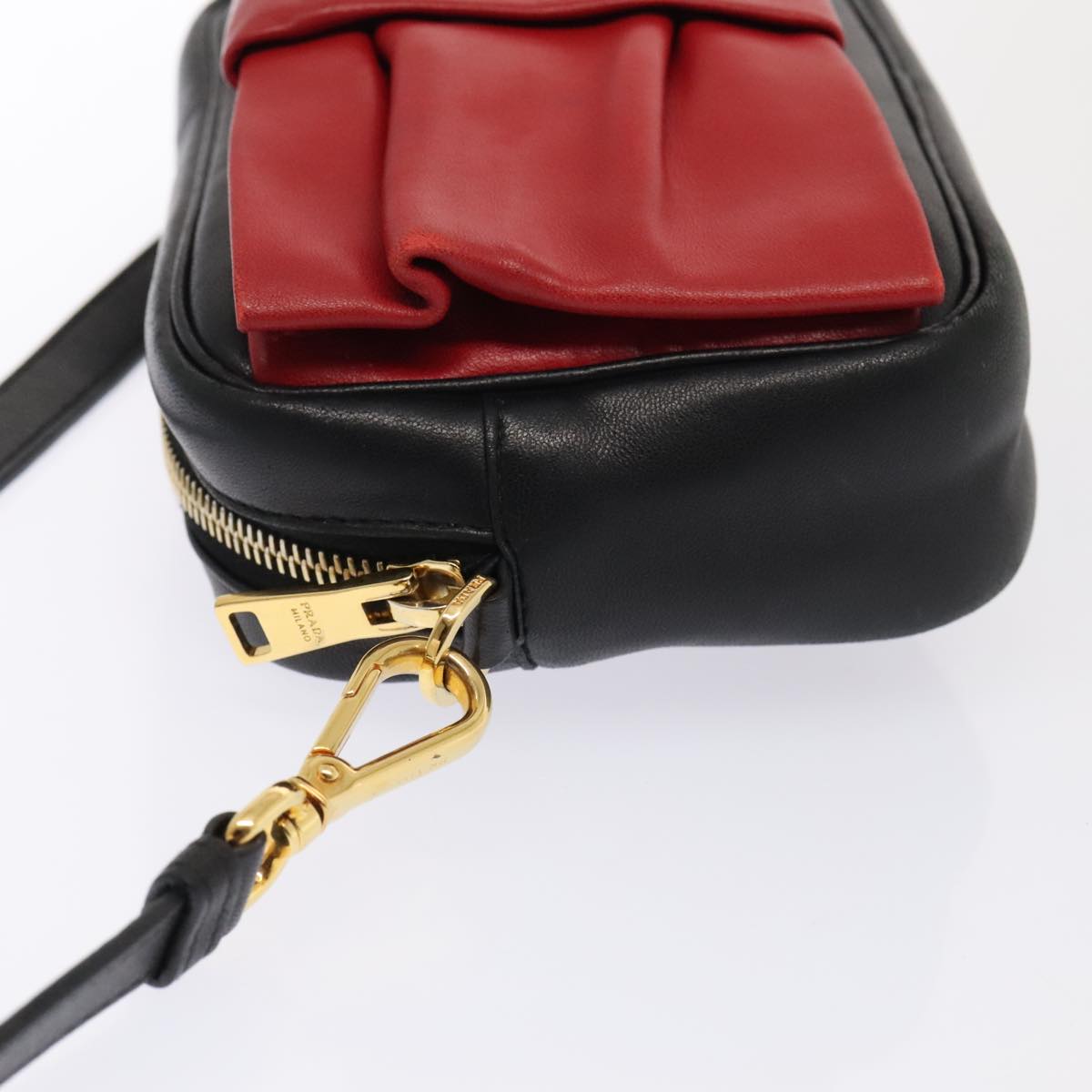 Prada Ribbon Red Leather Bag