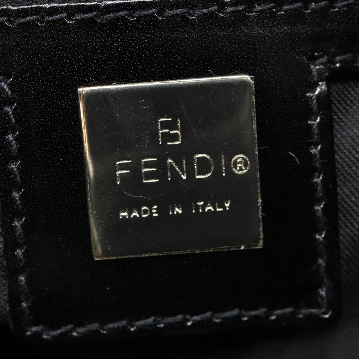 Fendi Zucca Black Canvas Bag