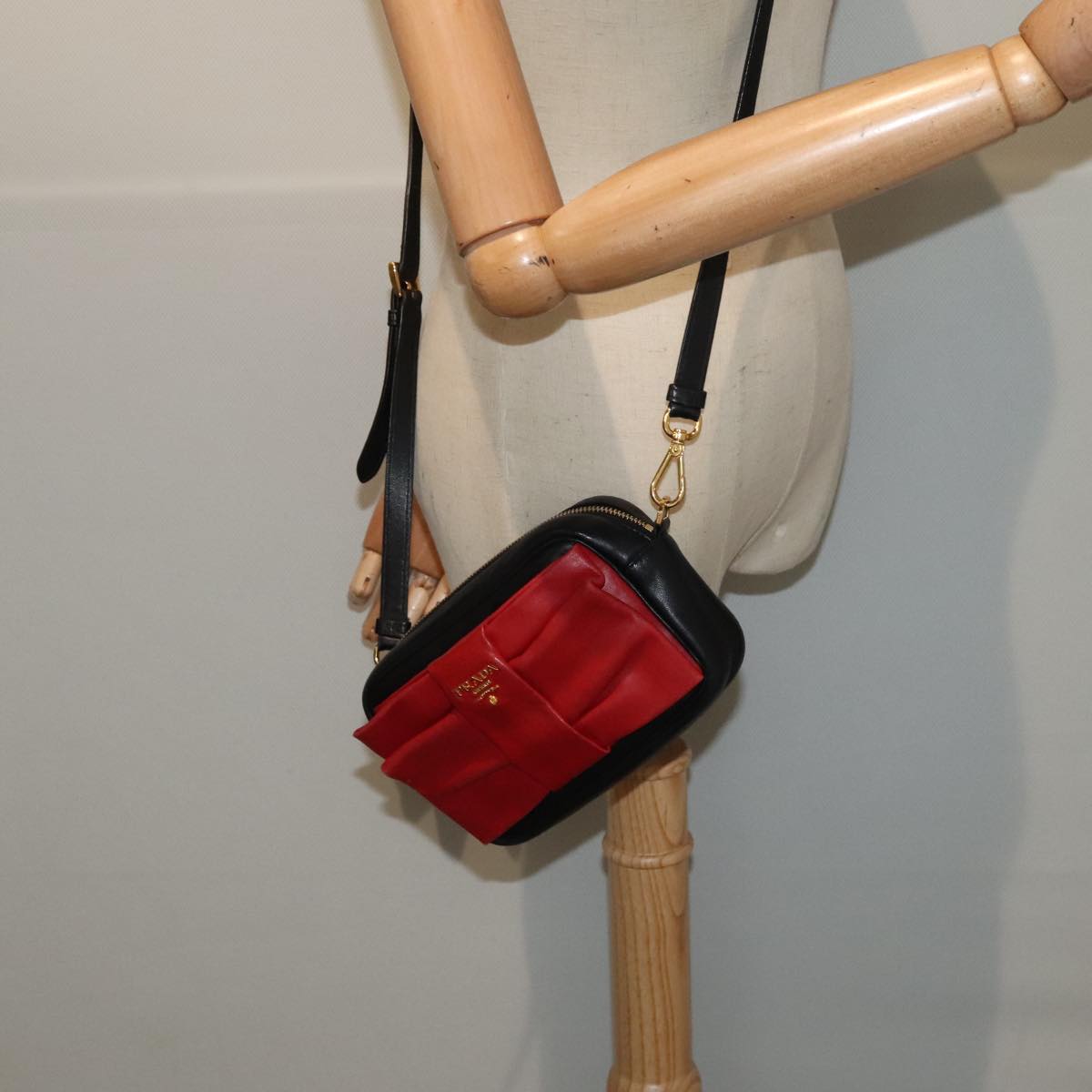 Prada Ribbon Red Leather Bag