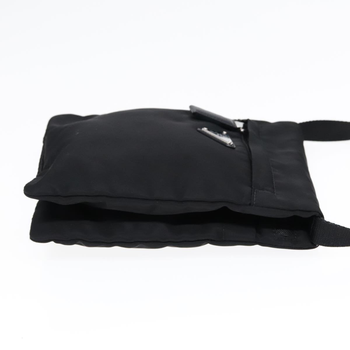 Prada Triangle Logo Black Synthetic Bag