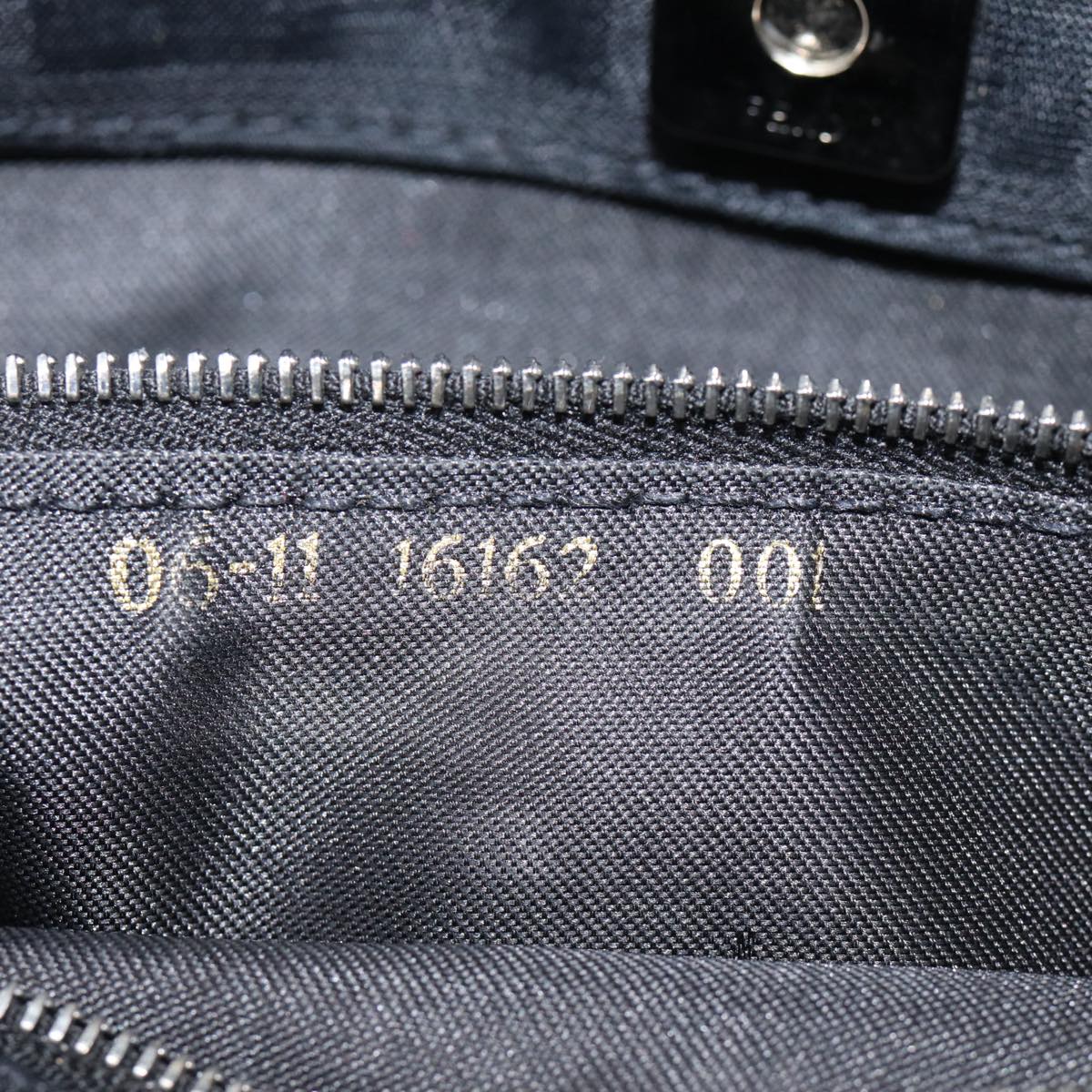 Fendi Zucca Black Canvas Bag