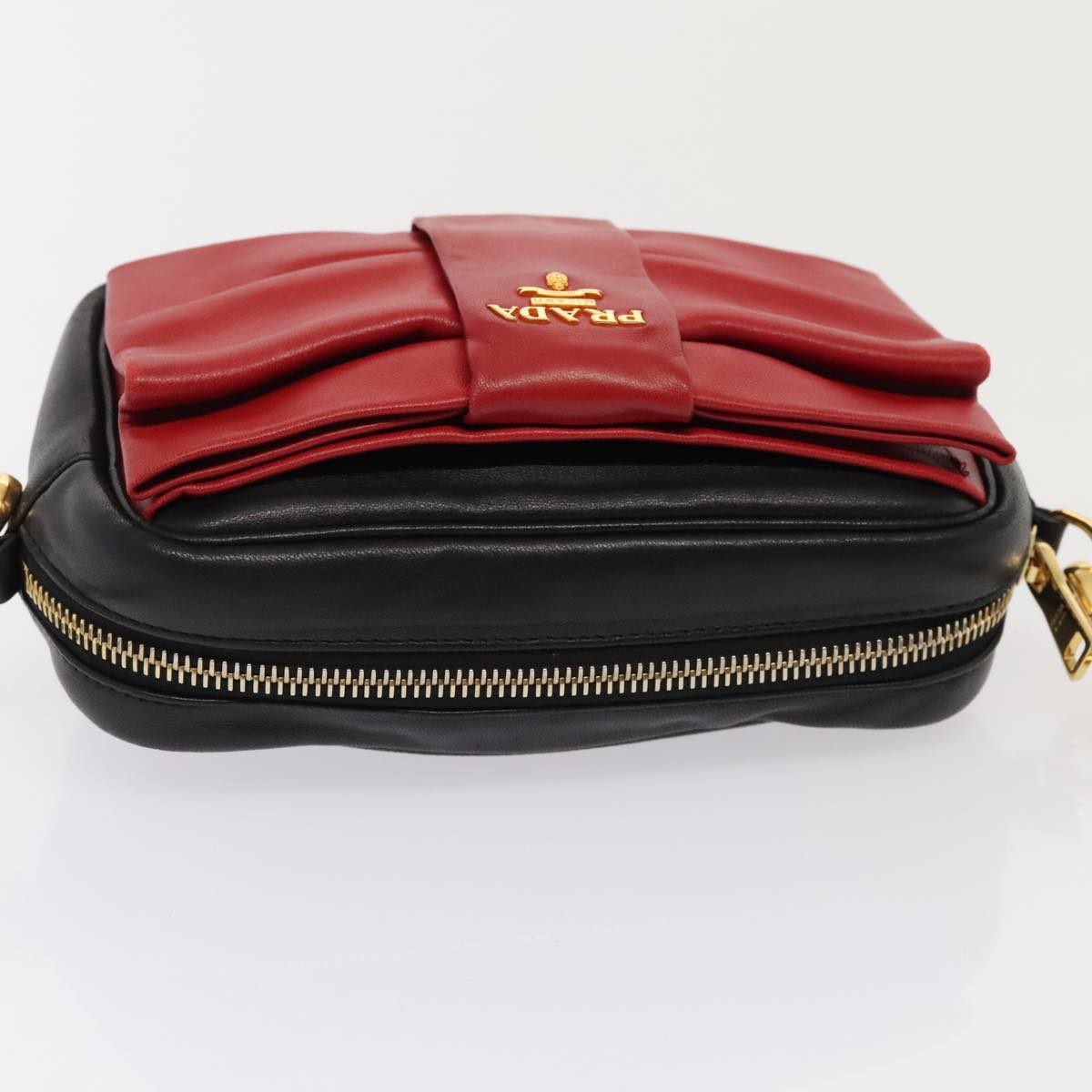 Prada Ribbon Red Leather Bag