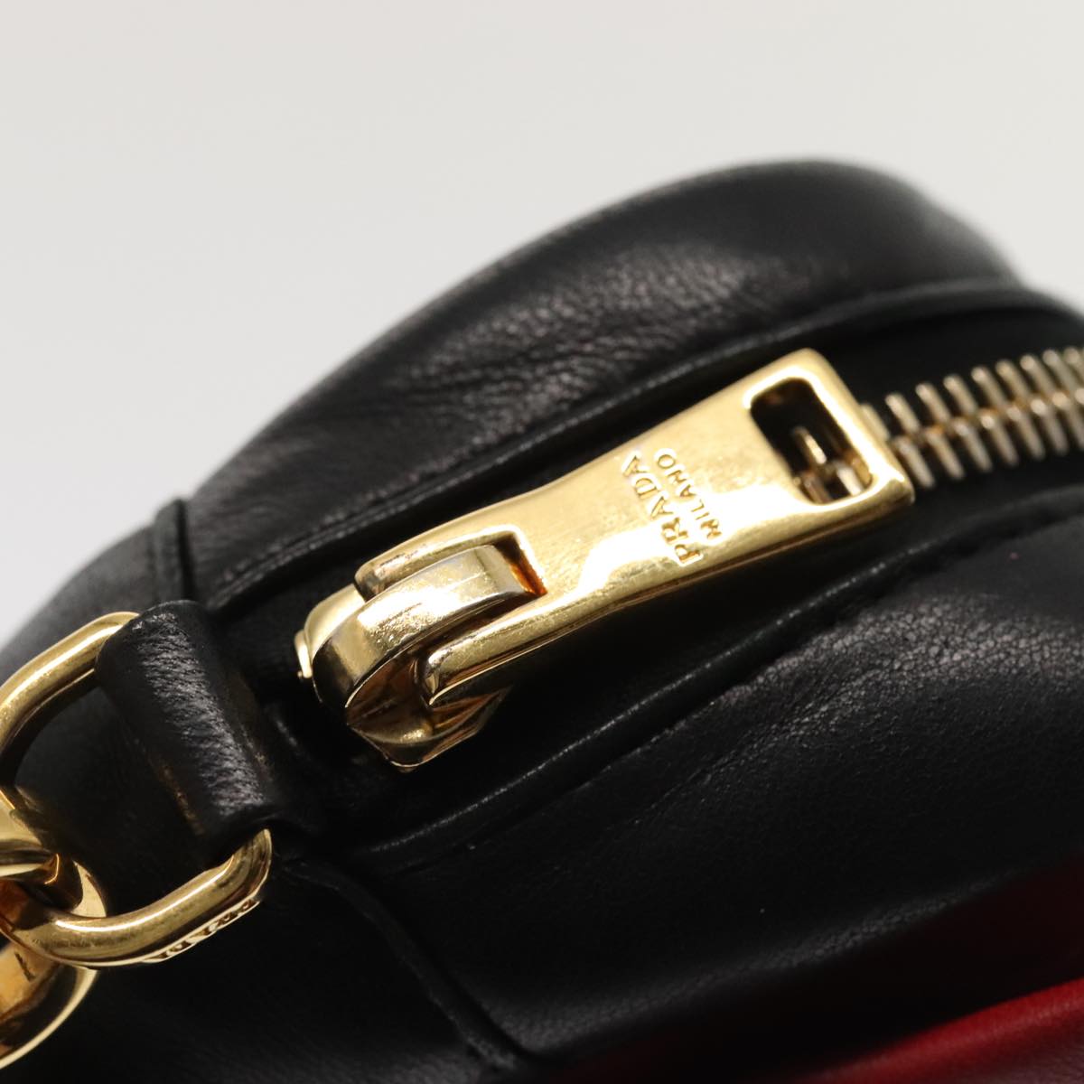 Prada Ribbon Red Leather Bag