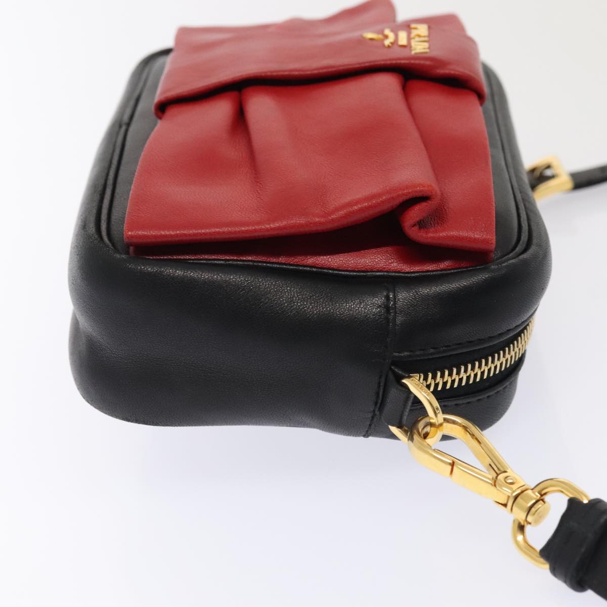 Prada Ribbon Red Leather Bag