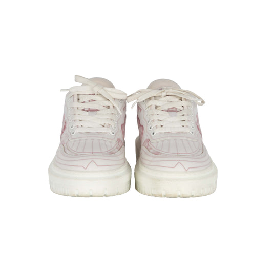 Christian Dior Addict Pink Toile De Jouy Sneakers - '10s