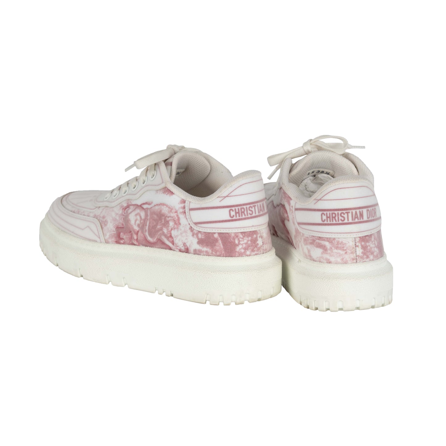 Christian Dior Addict Pink Toile De Jouy Sneakers - '10s
