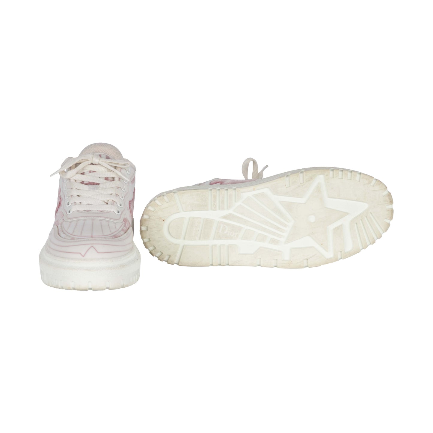 Christian Dior Addict Pink Toile De Jouy Sneakers - '10s