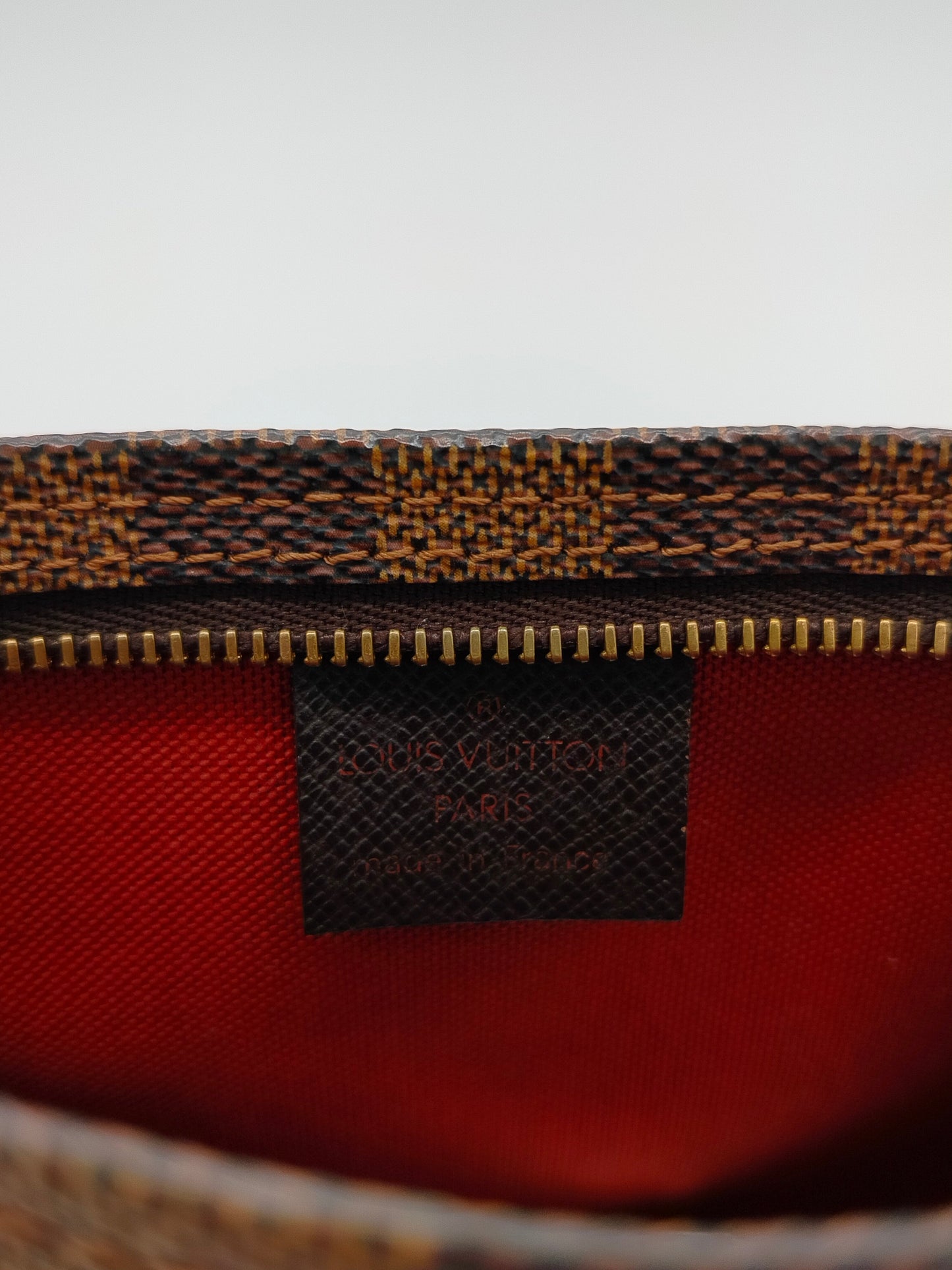 Louis Vuitton Pochette Damier Ebene Shoulder Bag - '90s