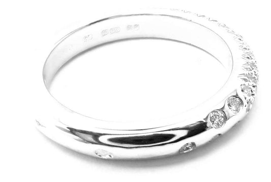Chanel Diamond White Gold Band Ring - '10s