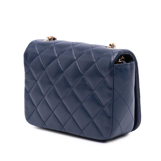 Chanel Mini Lambskin CC Crystal Full flap